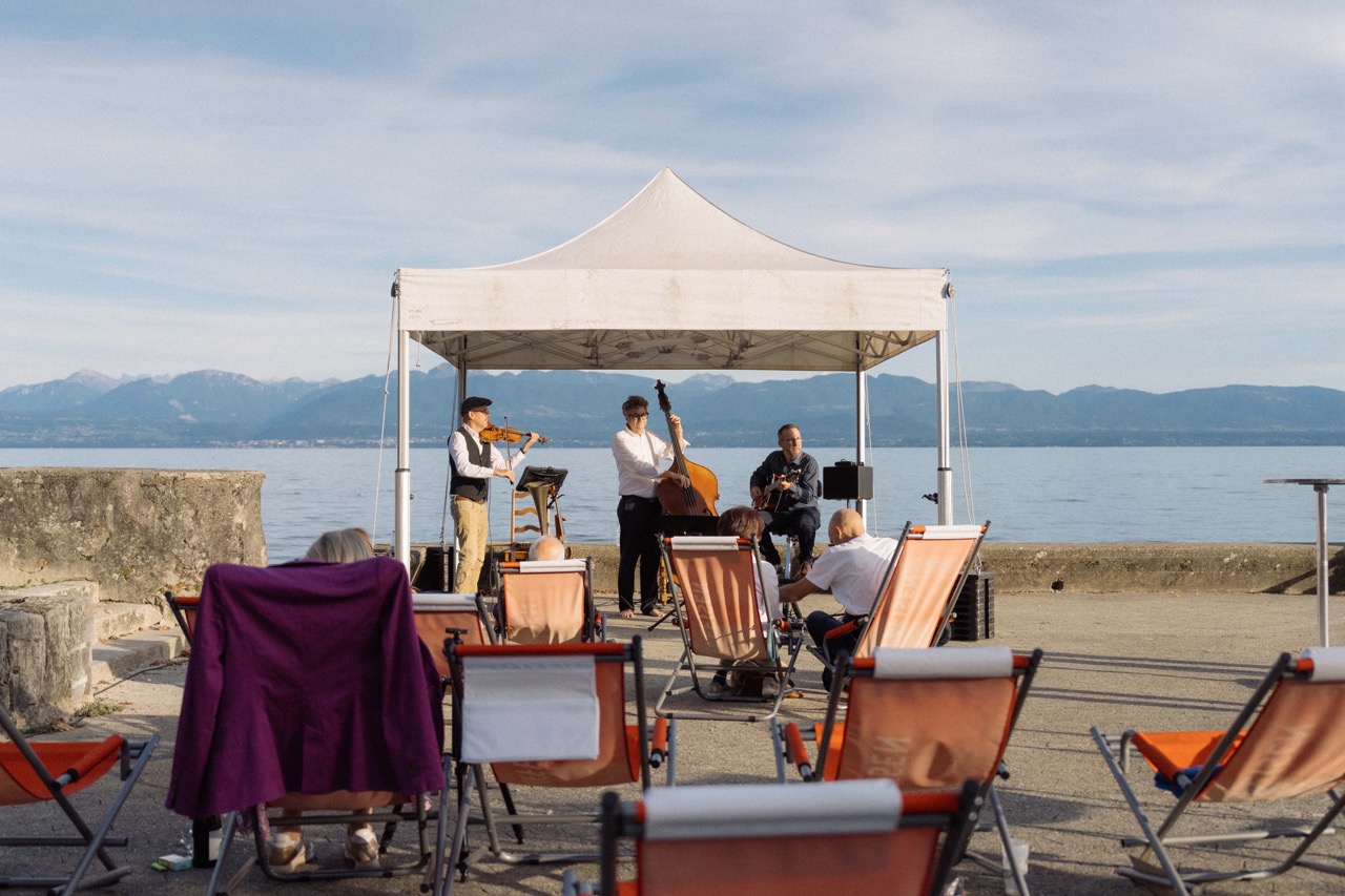 Jazz trio avec violoniste