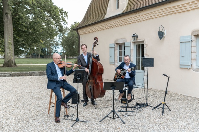 trio de jazz avec violon pour mariage